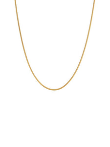 Cadena omega 42cm + 5cm - Acero dorado 316L baño oro 18k