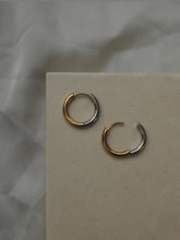 Cargar imagen en el visor de la galería, Pendiente aro 18mm  - Acero baño oro 18k y baño plata rodiada - par 19€ unidad 10€