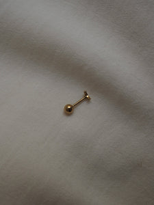 Piercing luna - Acero 316L baño oro 18k