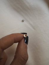 Cargar imagen en el visor de la galería, Piercing luna - Acero 316L baño plata rodiada