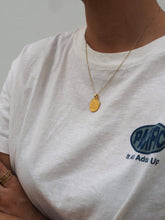 Cargar imagen en el visor de la galería, Collar Marrakech - Charm latón baño oro 18k y cadena Plata 925 baño oro 18K