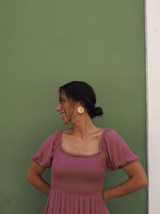 Pendientes Joana - Latón chapado oro 18k