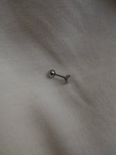 Cargar imagen en el visor de la galería, Piercing luna - Acero 316L baño plata rodiada
