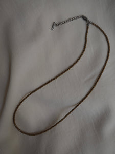 Collar Cristina gold - Acero 316L cuentas de cristal