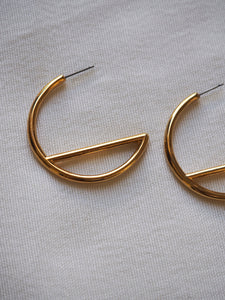 Pendientes GEOMETRIC 003 - Plata 925 baño oro 18K - par 30€