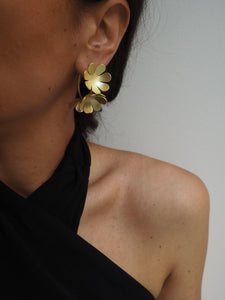 Pendientes Cádiz - Latón chapado oro 18k