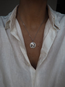 Collar Nefertiti - Acero plateado 316L baño plata rodiada