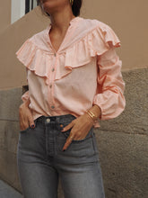 Cargar imagen en el visor de la galería, Blusa rosa 100% algodón - Talla M y L