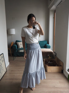 Falda vichy algodón