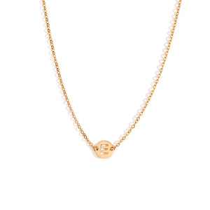 Collar letra - Acero dorado 316L baño oro 18k - Elige tu letra