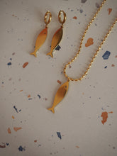 Cargar imagen en el visor de la galería, Pack: collar + pendientes Vilamoura - Acero dorado 316L baño oro 18k