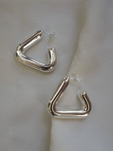 Cargar imagen en el visor de la galería, Pendientes Geometric 008 - Acero plateado 316L baño plata rodiada - par 30€