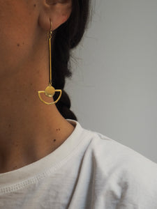 Pendientes India 004 - Edición limitada - Latón baño de oro 18k