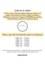 Cargar imagen en el visor de la galería, Anillo Alba - Plata 925 Baño oro 18k - Talla 10, 12, 14 y 16