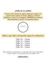 Cargar imagen en el visor de la galería, Anillo solitario circonita - Acero dorado 316L baño oro 18k - Talla 10, 13 y 15