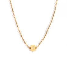 Cargar imagen en el visor de la galería, Collar letra - Acero dorado 316L baño oro 18k - Elige tu letra