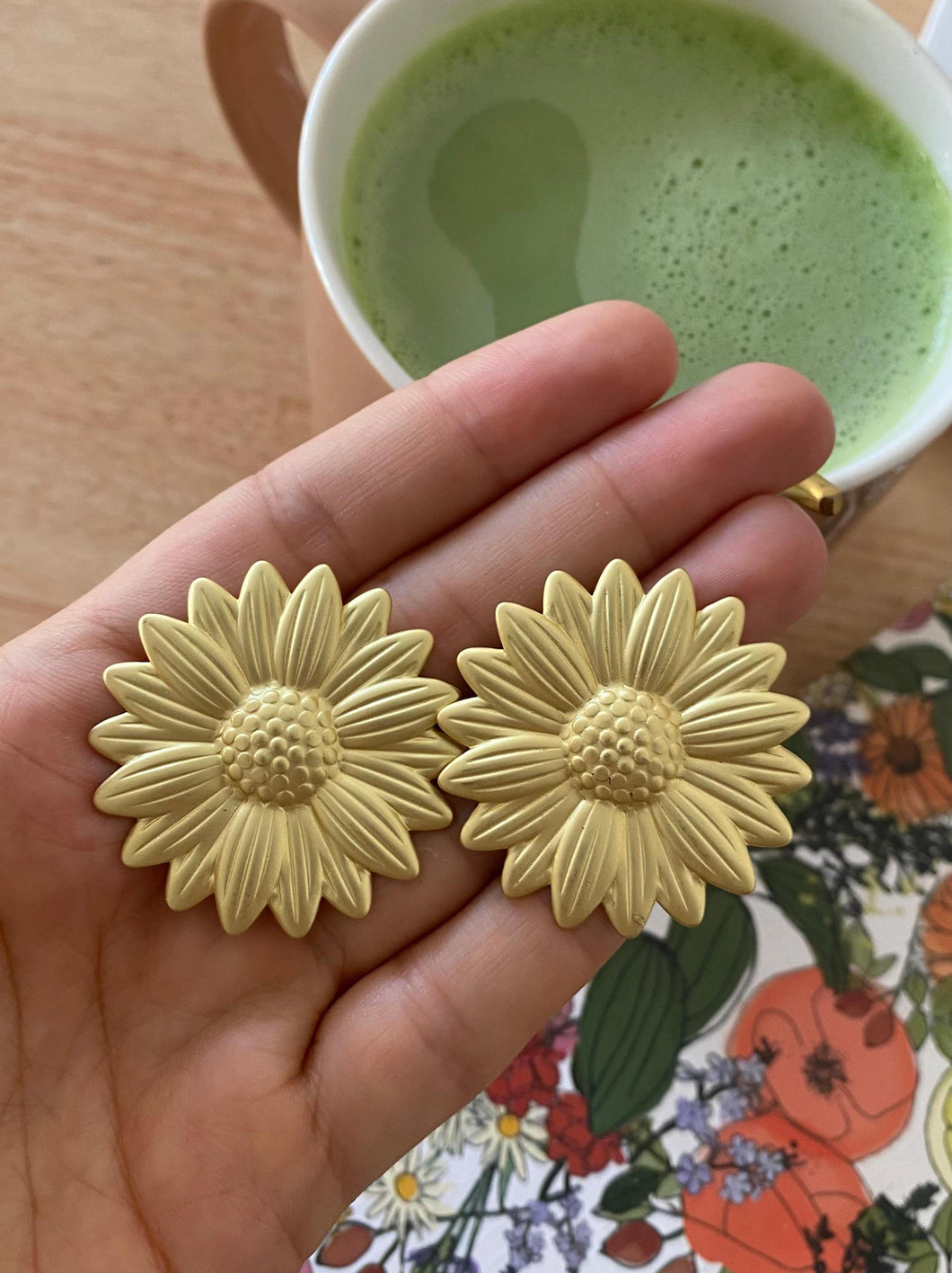 Pendientes Joana - Latón chapado oro 18k