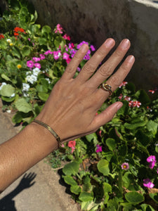 Anillo Miranda - Acero dorado 316L baño oro 18K- Talla 12, 14, 16 y 18