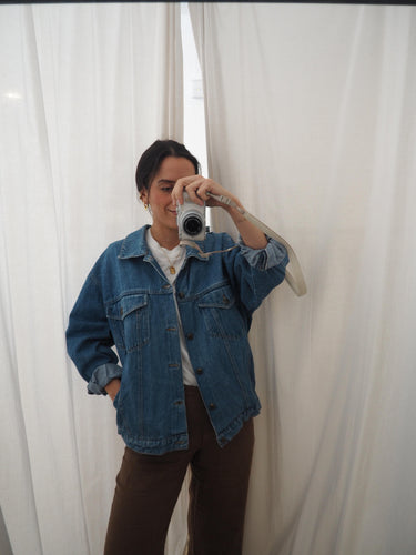 Cazadora vaquera vintage 005 - Talla M/L  - Tono claro/medio