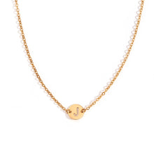 Cargar imagen en el visor de la galería, Collar letra - Acero dorado 316L baño oro 18k - Elige tu letra