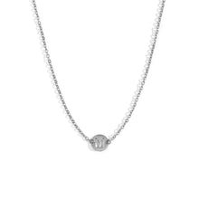 Cargar imagen en el visor de la galería, Collar letra - Acero plateado 316L baño plata rodiada - Elige tu letra