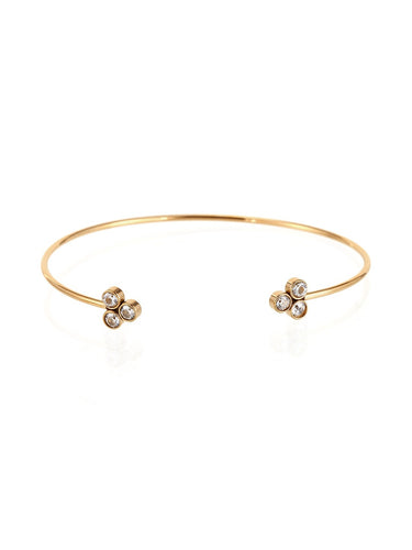 Pulsera esclava lucky · Acero 316L baño oro 18k