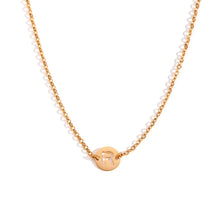 Cargar imagen en el visor de la galería, Collar letra - Acero dorado 316L baño oro 18k - Elige tu letra