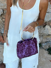 Cargar imagen en el visor de la galería, Bolso evento anillas VIOLET