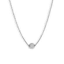 Cargar imagen en el visor de la galería, Collar letra - Acero plateado 316L baño plata rodiada - Elige tu letra