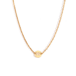 Collar letra - Acero dorado 316L baño oro 18k - Elige tu letra