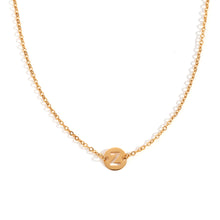 Cargar imagen en el visor de la galería, Collar letra - Acero dorado 316L baño oro 18k - Elige tu letra