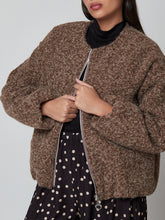 Cargar imagen en el visor de la galería, Abrigo bomber camel