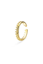 Cargar imagen en el visor de la galería, Anillo Amelia - Acero dorado 304L baño oro 18k - Talla adaptable de 14 a 17