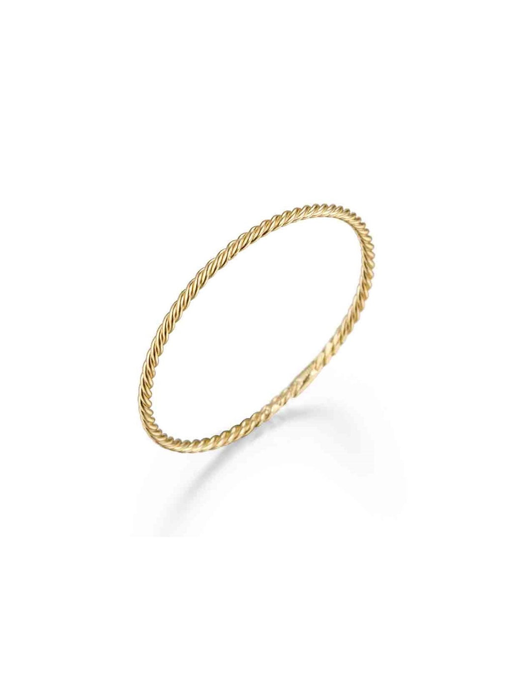 Anillo trenzado · Plata 925 baño oro 18K · Talla 10, 12, 14 y 16