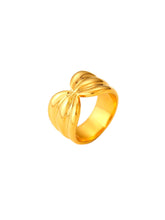 Cargar imagen en el visor de la galería, Anillo Chloe - Acero dorado 316L baño oro 18K- Talla 12, 14, 16 y 18
