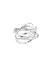 Cargar imagen en el visor de la galería, Anillo Gloria - Acero 316L baño plata rodiada - Talla 14, 16 y 18