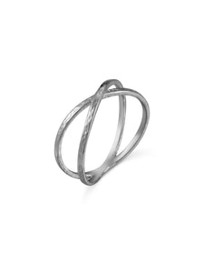 Anillo cruzado - Plata 925 - Talla 12