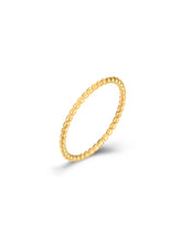 Cargar imagen en el visor de la galería, Anillo bolitas - Acero dorado 316L baño oro 18K - Talla 12, 14