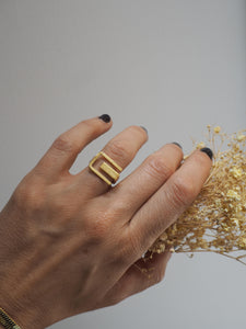 Anillo Jaipur - Edición limitada - Latón baño oro 18k - Talla 12, 14 y 16