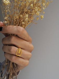 Anillo Jaipur - Edición limitada - Latón baño oro 18k - Talla 12, 14 y 16
