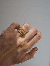 Cargar imagen en el visor de la galería, Anillo Jaipur - Edición limitada - Latón baño oro 18k - Talla 12, 14 y 16