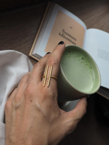 Anillo Surat - Edición limitada - Latón baño oro 18k - Talla adaptable de 13 a 18