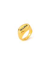 Cargar imagen en el visor de la galería, Anillo MAMA - Acero 316L baño oro 18k - Talla 9, 11 y 15