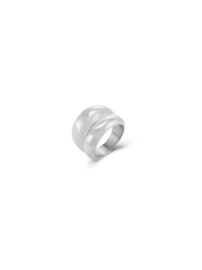 Anillo París - Acero plateado 316L baño plata rodiada - Talla 12, 14, 16 y 18