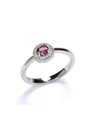 Anillo rubí - Plata 925 - Talla 14 y 16