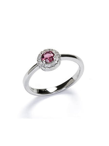 Anillo rubí - Plata 925 - Talla 14 y 16
