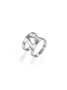 Anillo V triángulo - Plata 925 - Talla 12, 14 y 16