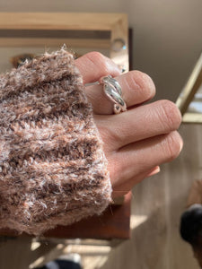 Anillo Berlín - Acero plateado 316L baño plata rodiada - tallas de 10, 12, 14, 16 y 18