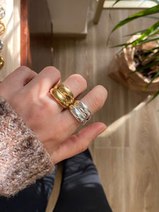 Anillo París - Acero plateado 316L baño plata rodiada - Talla 12, 14, 16 y 18