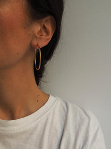Pendientes aros 45 mm · Acero dorado 316L baño oro 18K